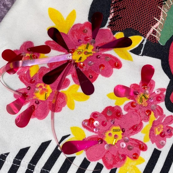 VTG Christian Dior John Galliano 2005 Y2K Dolls Graphic Embellished Tee Shirt - Picture 10 of 14